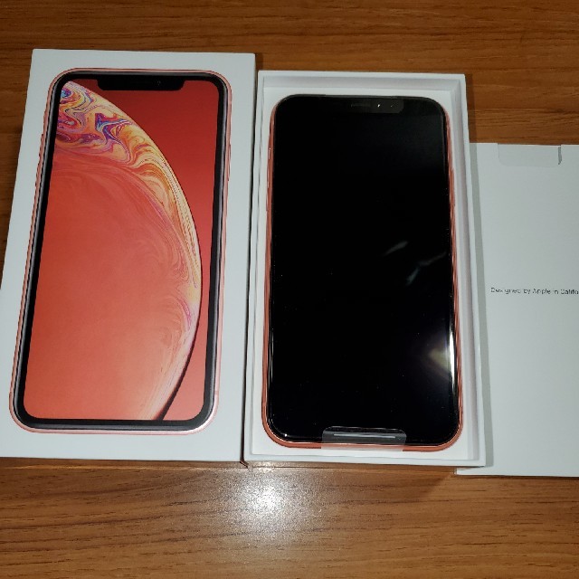 新品 iPhone XR 128GB SIMフリー コーラル  ドコモ版 ○判定一括支払い済購入日