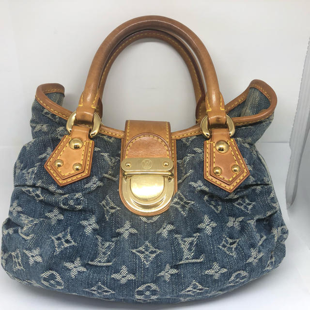 ◆LOUIS VUITTON◆デニム プリーティ M95020 ハンドバッグ