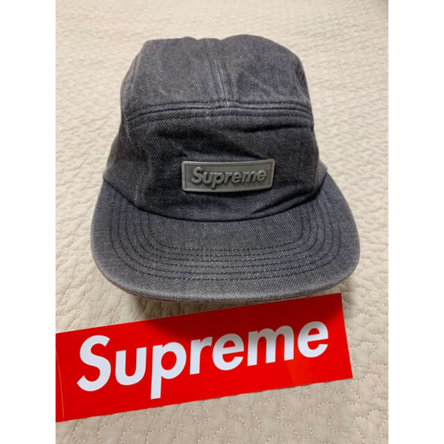 ❗️早い者勝ち❗️supreme キャップ　デニム　ブラック