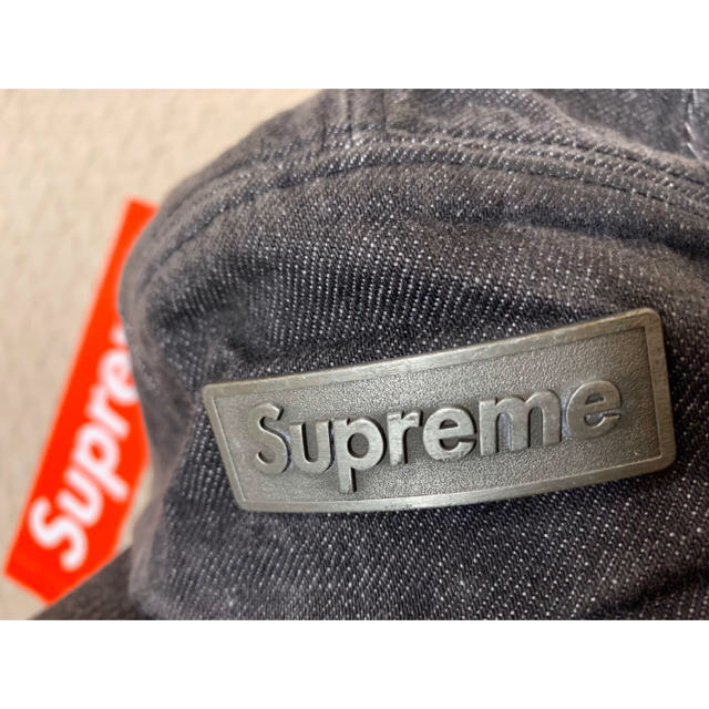 ❗️早い者勝ち❗️supreme キャップ　デニム　ブラック