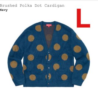 シュプリーム(Supreme)のSupreme Brushed Polka Dot Cardigan Navy(カーディガン)