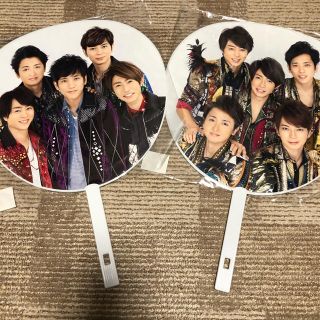 アラシ(嵐)の嵐　カウコン  うちわ　セット(アイドルグッズ)