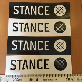 アトモス(atmos)のスタンスソックス　ステッカー　シール　白　黒　STANCE SOCKS デカール(ソックス)