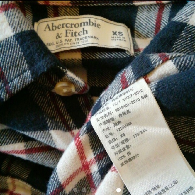 Abercrombie&Fitch(アバクロンビーアンドフィッチ)のアバクロンビー&フィッチ ネルチェック シャツ メンズのトップス(シャツ)の商品写真