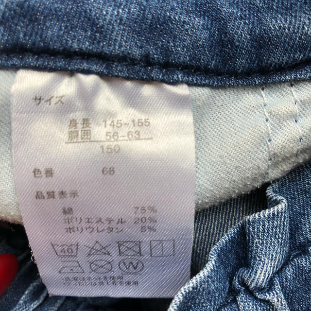 UNIQLO(ユニクロ)のデニムショートパンツ150cm キッズ/ベビー/マタニティのキッズ服女の子用(90cm~)(スカート)の商品写真