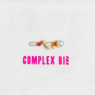 コンプレックスビズ(Complex Biz)のCOMPLEX BIZ♡スワロパールミニピン♡レッド(ヘアピン)