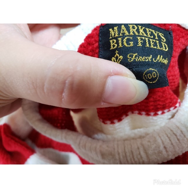 MARKEY'S(マーキーズ)の【MARKEY'S BIGFIELD】ニット　100 キッズ/ベビー/マタニティのキッズ服女の子用(90cm~)(ニット)の商品写真