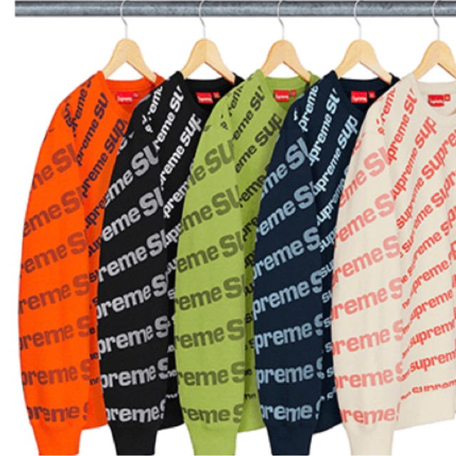 Supreme 20SS Radial Crewneck orange