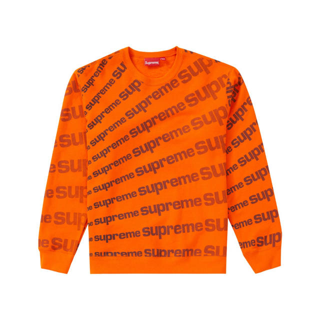 Supreme 20SS Radial Crewneck orange