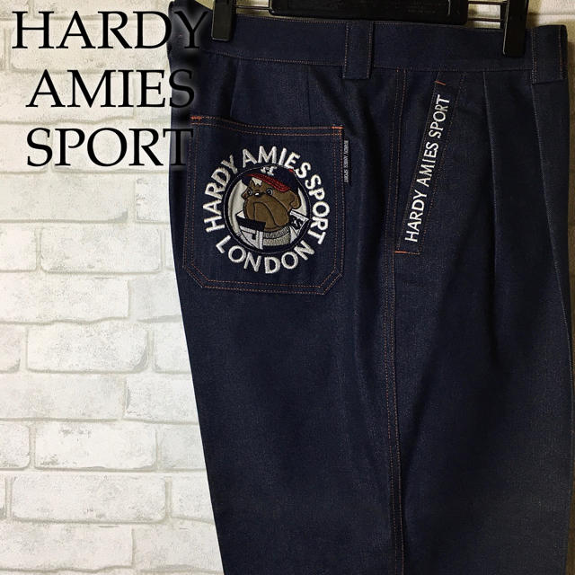 【HARDY AMIES SPORT】ハーディエイミス ツータック デニムパンツ | フリマアプリ ラクマ