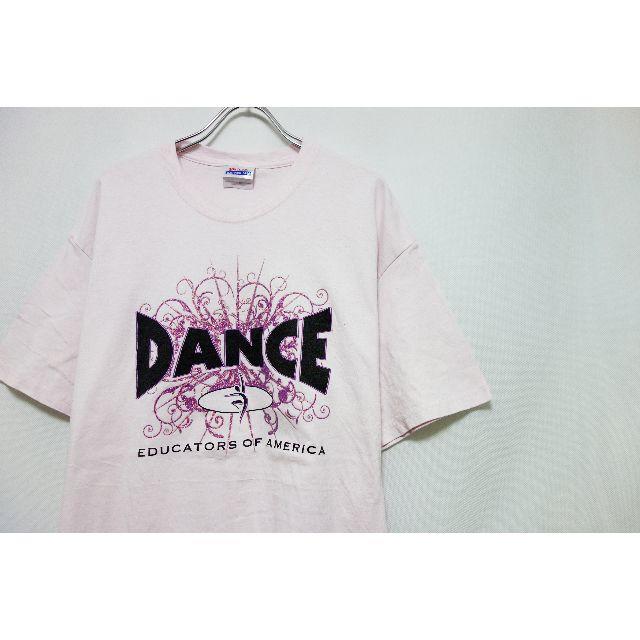 送料無料！ アメリカ 古着 Tシャツ ピンク ダンス レディースのトップス(Tシャツ(半袖/袖なし))の商品写真