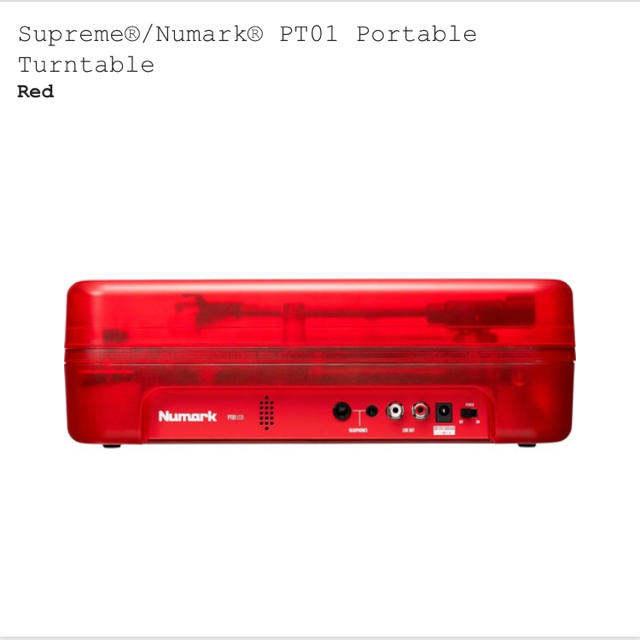 Supreme Numark PT01 Portable Turntable 3