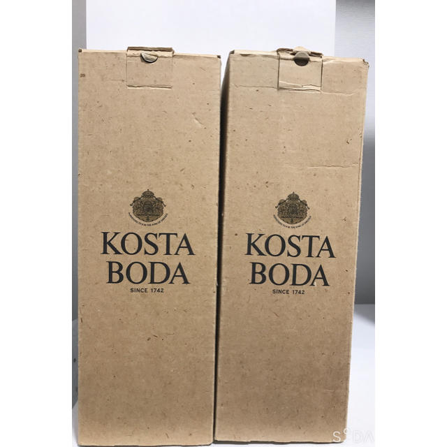 【KOSTA BODA】コレクショングラス　二個（箱あり） インテリア/住まい/日用品のキッチン/食器(グラス/カップ)の商品写真