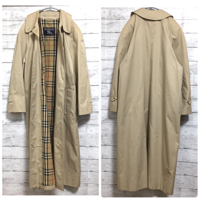 BURBERRY(バーバリー)のii様購入品　Burberry ステンカラーコート 英国製 ノバチェック レディースのジャケット/アウター(ロングコート)の商品写真