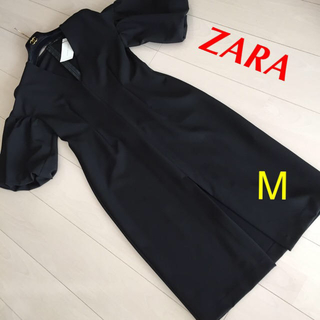 ザラ(ZARA)の購入者さま決まりました。ワンピース黒ZARA (ひざ丈ワンピース)