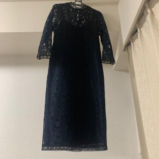 ザラ(ZARA)のZARA 総レースワンピース(ミディアムドレス)