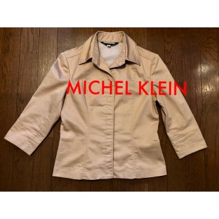 ミッシェルクラン(MICHEL KLEIN)のMICHEL KLEIN(ミッシェルクラン)ショート丈 7分袖コットンジャケット(テーラードジャケット)