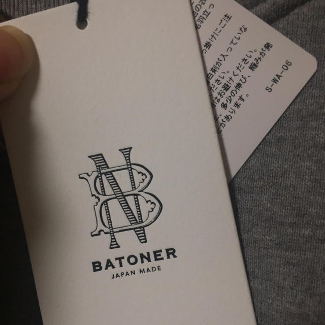 値下げ　新品・未使用 BATONER 20ssスウェット