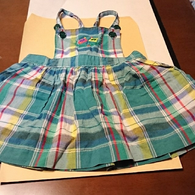 mikihouse(ミキハウス)のMIKI HOUSE 夏用 サロペット スカート80 キッズ/ベビー/マタニティのベビー服(~85cm)(ロンパース)の商品写真