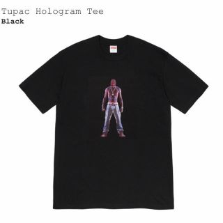 シュプリーム(Supreme)のsupreme tupac hologram tee black M ポンチョ(Tシャツ/カットソー(半袖/袖なし))