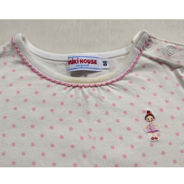 mikihouse(ミキハウス)のミキハウス リーナちゃんTシャツ 80サイズ キッズ/ベビー/マタニティのベビー服(~85cm)(Ｔシャツ)の商品写真