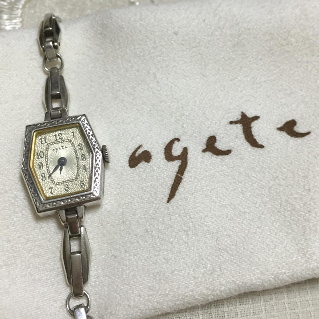 agete(アガット)のageteブレスウォッチ(正規品保証書付 レディースのファッション小物(腕時計)の商品写真