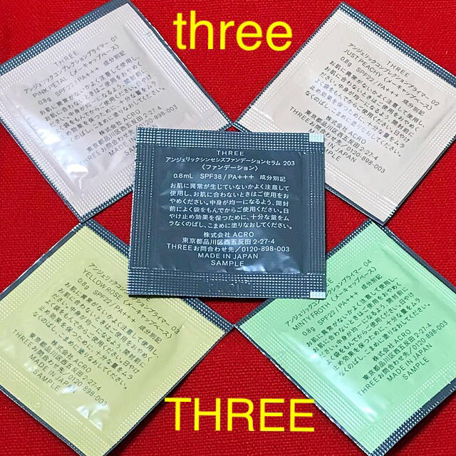 THREE(スリー)の５種類＊新品♡アンジェリックシンセンスファンデーションセラム♡THREE スリー コスメ/美容のベースメイク/化粧品(ファンデーション)の商品写真