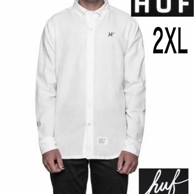 HUF オックスフォードシャツ 2XL 白