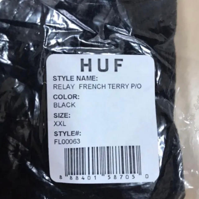 HUF パーカー XXL 黒