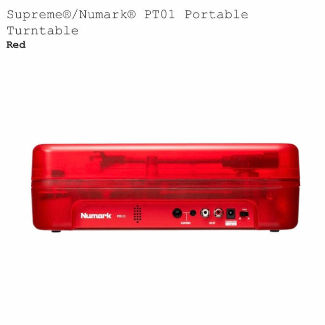 Supreme(シュプリーム)の送料無料 Supreme Numark  Poratble Turntable 楽器のDJ機器(ターンテーブル)の商品写真