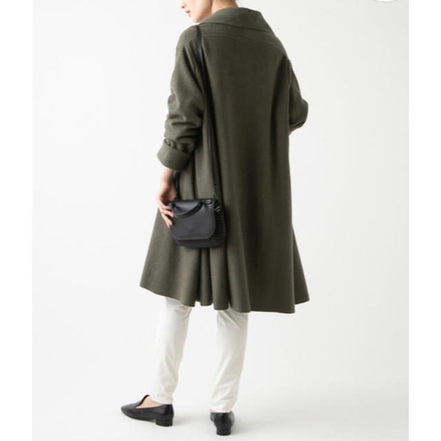 UNISEX S/M ビアズリー 圧縮ウール羽織りコート 美品 - ロングコート