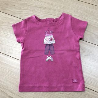 プチバトー(PETIT BATEAU)のリリーゴーフレット　lili gaufrette 半袖(Ｔシャツ)