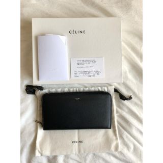 セリーヌ(celine)のceline セリーヌ  長財布　ブラックイエロー(財布)