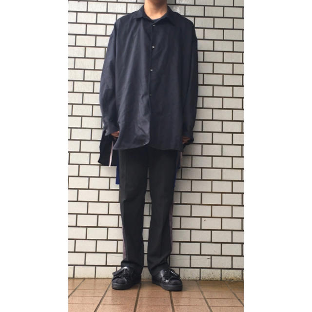 パンツALMOSTBLACK 19ss サイドラインスラックス - スラックス