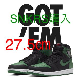 ナイキ(NIKE)のNIKE AIR JORDAN 1 RETRO HIGH Pine Green(スニーカー)