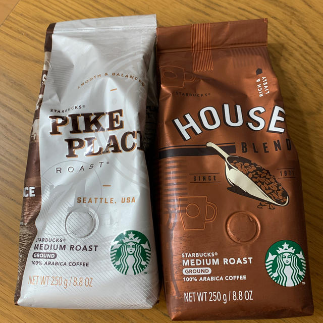 Starbucks Coffee(スターバックスコーヒー)のStarbucks コーヒー豆 2種　【送料込み】 食品/飲料/酒の飲料(コーヒー)の商品写真