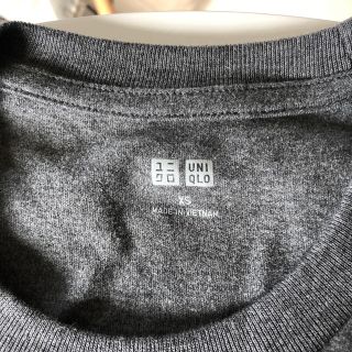 ユニクロ(UNIQLO)のユニクロ　UNIQLO メンズ　xs ダークグレー　ロンT(Tシャツ/カットソー(七分/長袖))