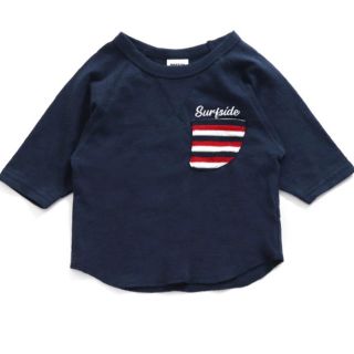 ブリーズ(BREEZE)の新品☆BREEZE(ブリーズ)7分袖パイルポケット付きTシャツ80cm(Ｔシャツ)