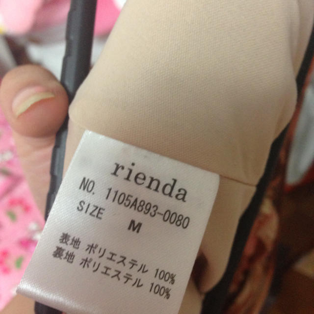 rienda(リエンダ)のrienda ビッグ花柄ワンピース秋冬★ レディースのワンピース(ミニワンピース)の商品写真