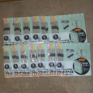 プラス(PLUS)のplus フラットファイル 5冊×17(全65冊)A4縦(ファイル/バインダー)