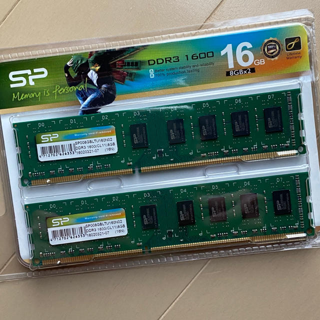 シリコンパワー DDR3-1600 8GBx2