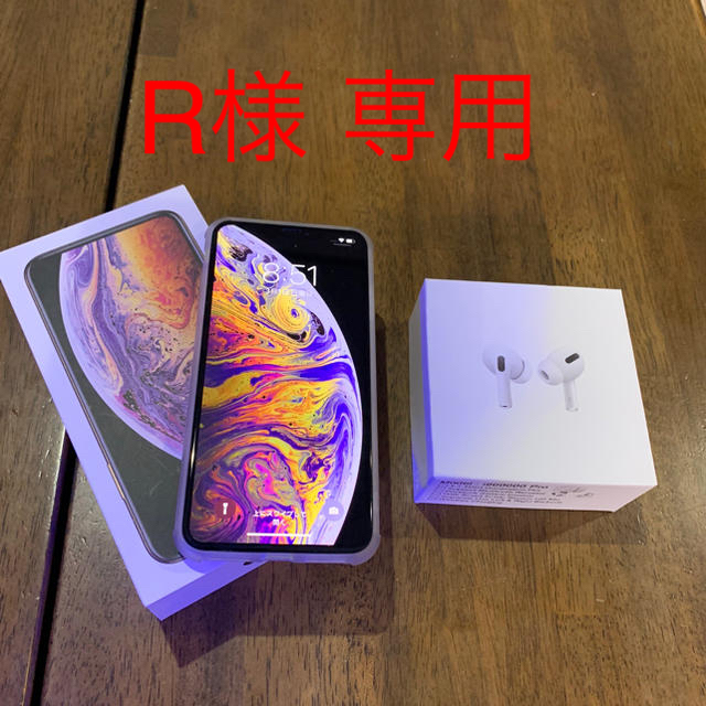 iPhone(アイフォーン)のiPhonexs max 512GB applecare ＋イヤホン、その他 スマホ/家電/カメラのスマートフォン/携帯電話(スマートフォン本体)の商品写真