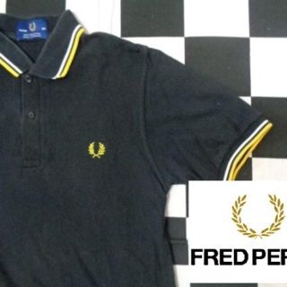 フレッドペリー(FRED PERRY)のチワワんこ様専【フレッドペリー】ポロシャツ38"黒Made in ENGLAND(ポロシャツ)