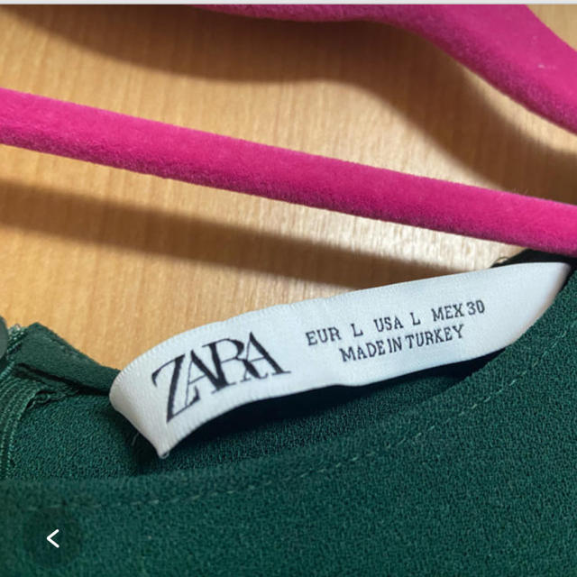 ZARA(ザラ)のZARA ワンピース　グリーン  レディースのワンピース(ひざ丈ワンピース)の商品写真