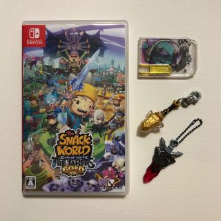 ニンテンドースイッチ(Nintendo Switch)の【なほこ様専用】スナックワールド Switchソフト おまけ付き(家庭用ゲームソフト)