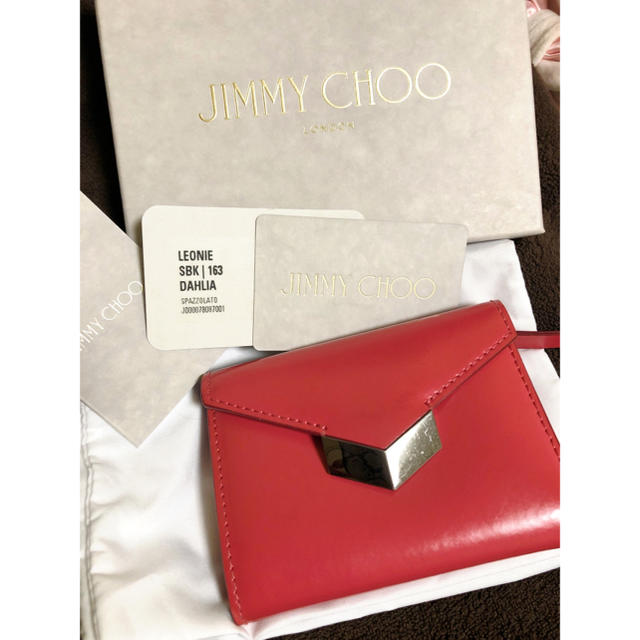 JIMMY CHOO(ジミーチュウ)のジミーチュウ折りたたみ財布☆JIMMY CHOO レディースのファッション小物(財布)の商品写真