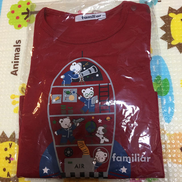 新品タグ付き／familiar／ファミリア／長袖Tシャツ／size８０cm