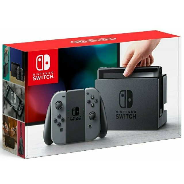 Nintendo Switch(ニンテンドースイッチ)のNintendo switch グレー エンタメ/ホビーのゲームソフト/ゲーム機本体(家庭用ゲーム機本体)の商品写真