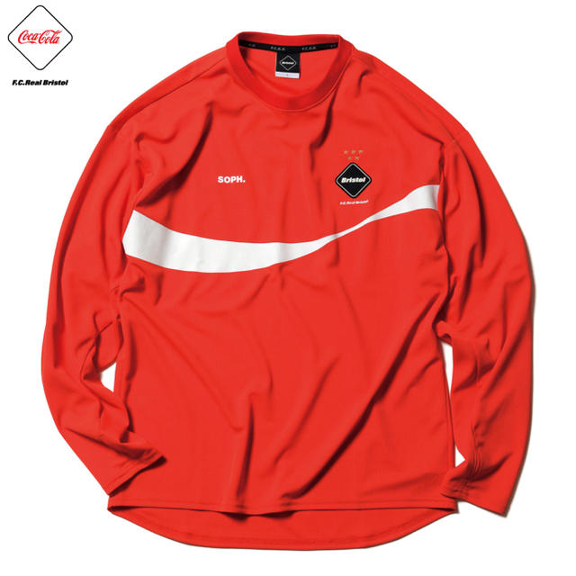 F.C.R.B.(エフシーアールビー)のXL FCRB 20SS COCA-COLA L/S TOUR TEE RED メンズのトップス(Tシャツ/カットソー(七分/長袖))の商品写真