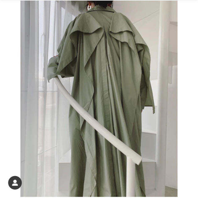 BACK FRILL SLEEVE TRENCH COAT / MINT(2) BACK FRILL SLEEVE TRENCH COAT / MINT(2)